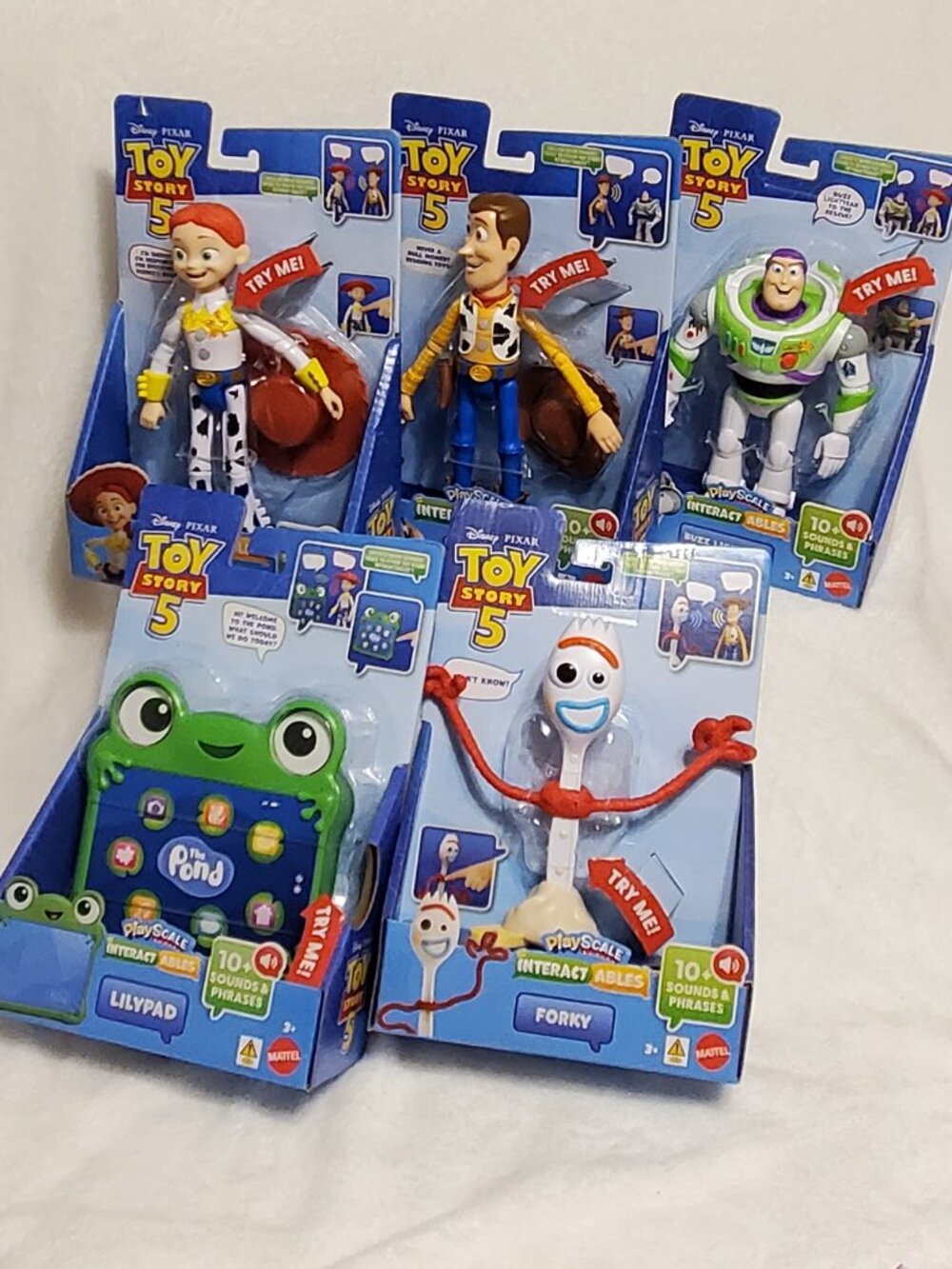 Toy Story 5 Pixar Interactables Figures Complete Set ALL 5! HTF! Brand New!